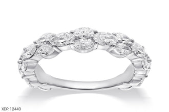 Prong Setting Three Quarter Eternity Diamonds Rings