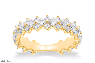 Prong Setting Three Quarter Eternity Diamonds Rings