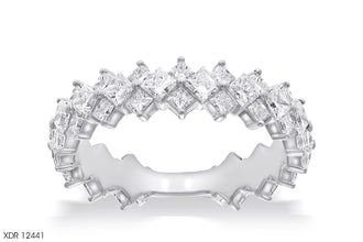 Prong Setting Three Quarter Eternity Diamonds Rings