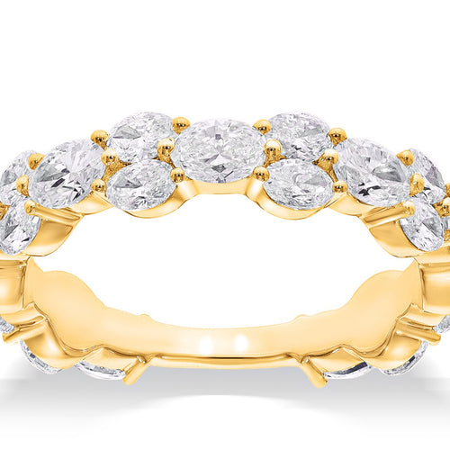 Prong Setting Three Quarter Eternity Diamonds Rings