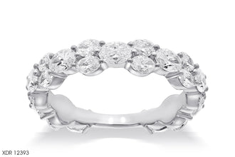 Prong Setting Three Quarter Eternity Diamonds Rings