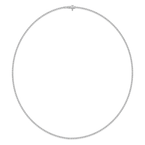 Prong Setting Tennis Necklaces