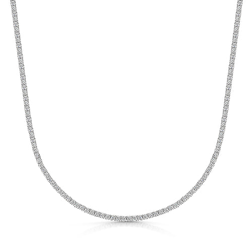 Prong Setting Tennis Necklace Diamonds Necklace