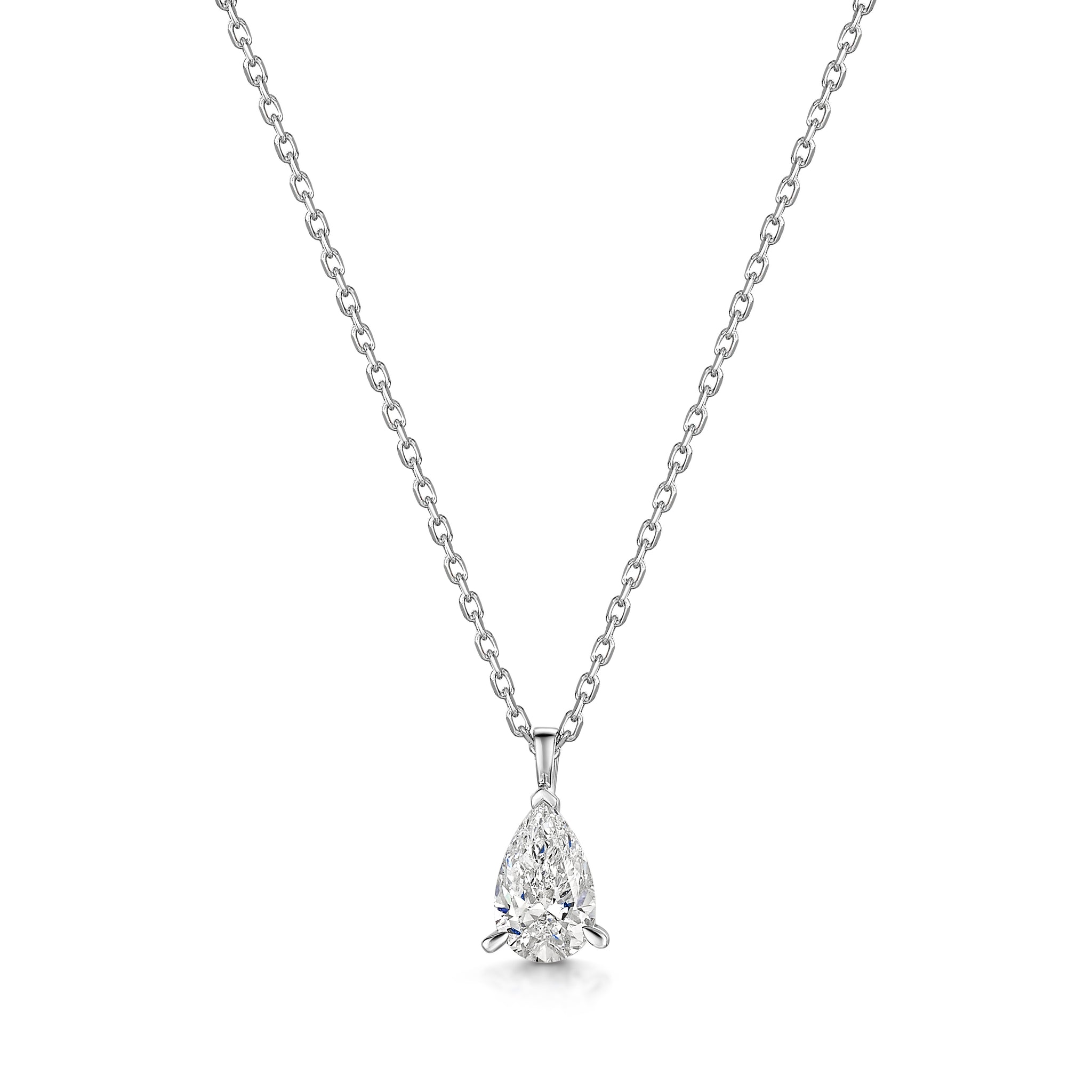 Prong Setting Pendant With Chain