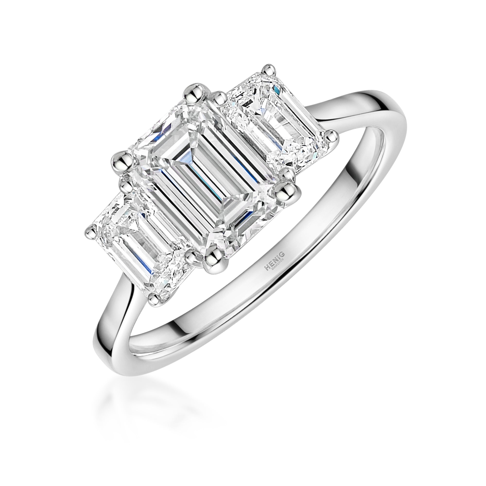Talon Setting Three Stone Diamond Ring