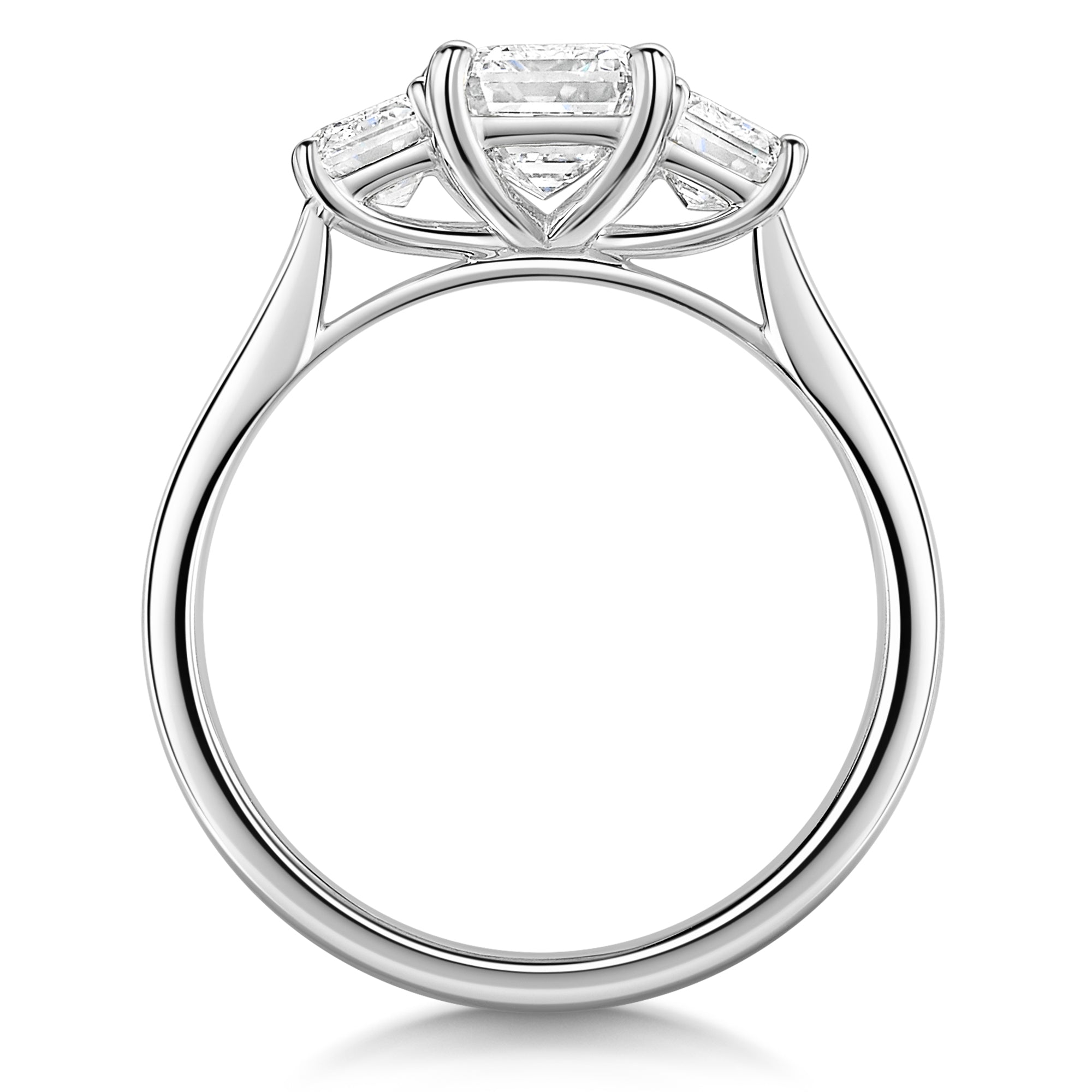Talon Setting Three Stone Diamond Ring