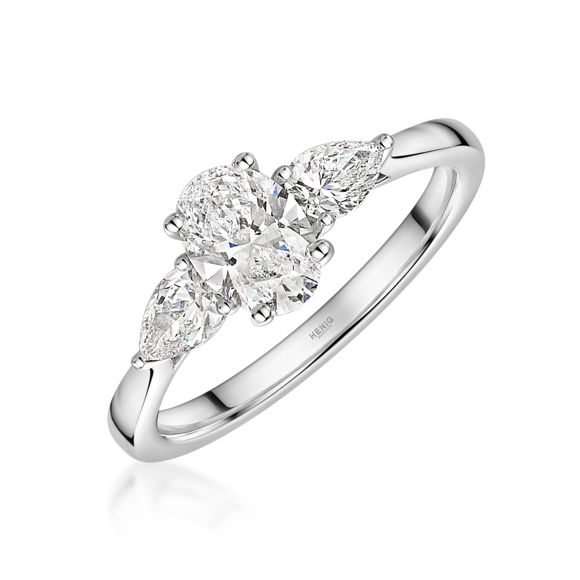 Talon Setting Three Stone Diamond Ring