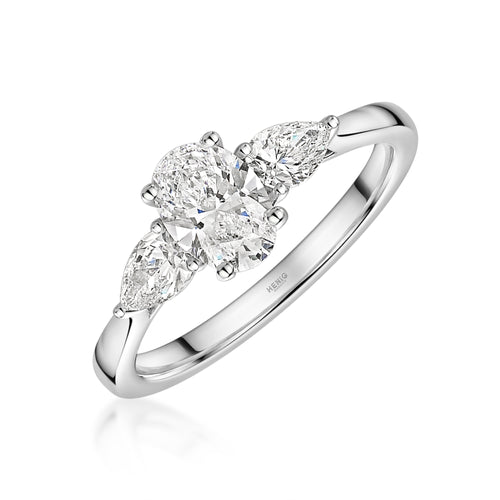 Talon Setting Three Stone Diamond Ring