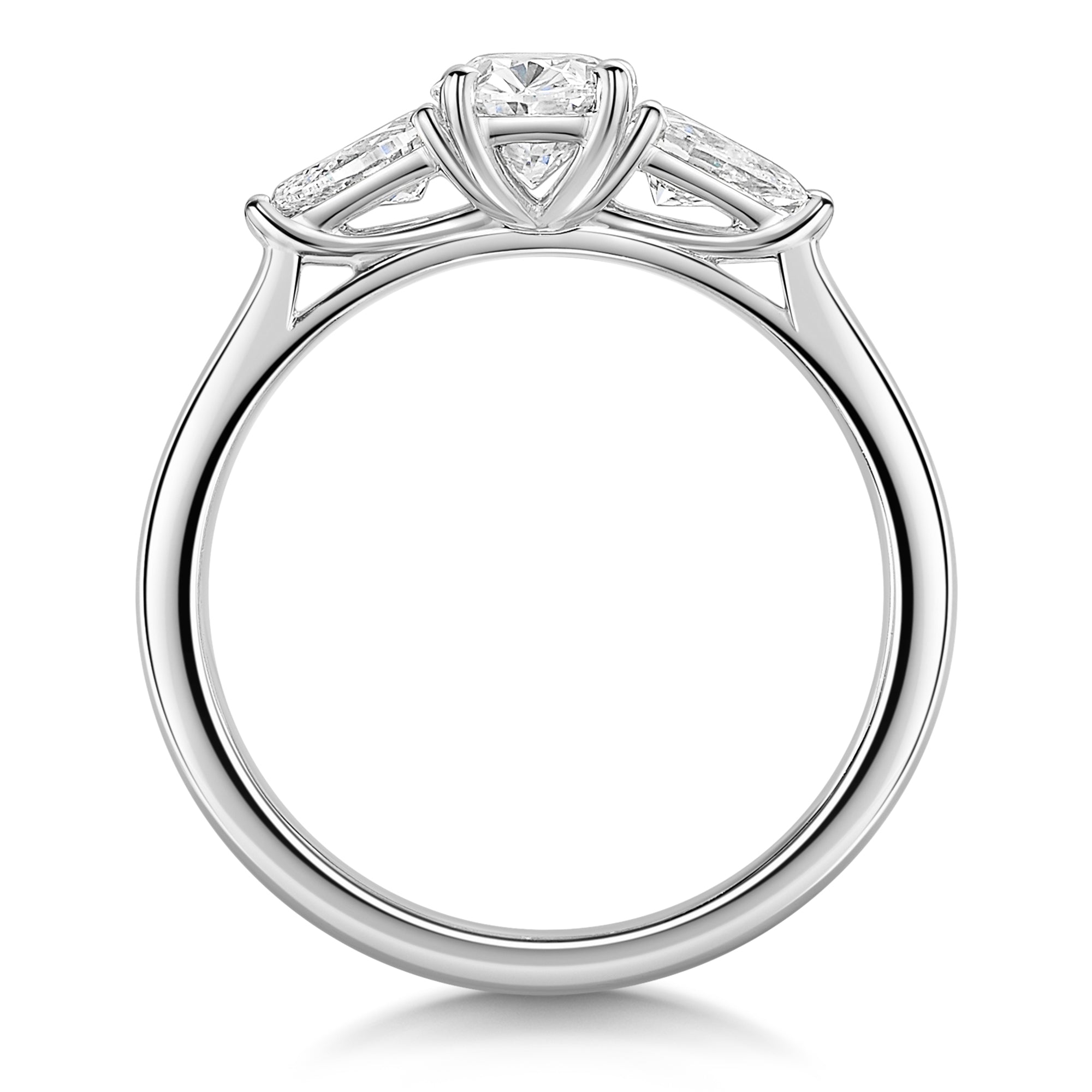 Talon Setting Three Stone Diamond Ring