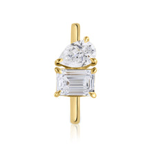 Talon Setting Two Stone Ring Diamonds Rings
