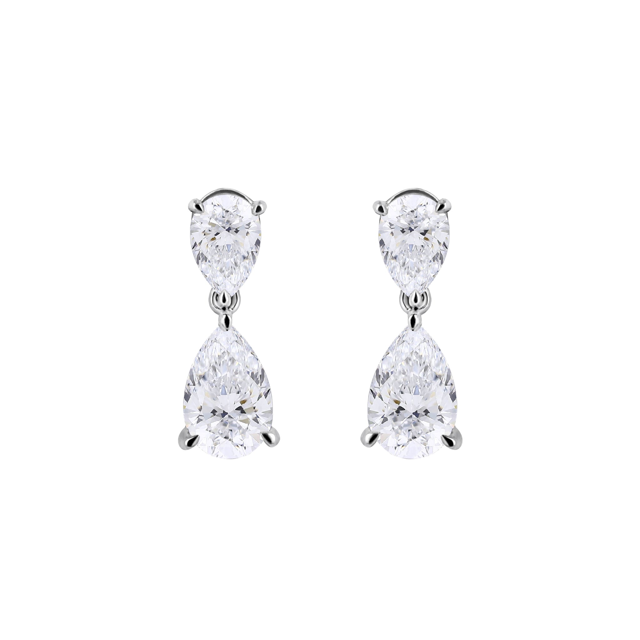 Talon Setting DropDiamonds Earrings