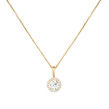 Talon Setting Halo Diamonds Pendants