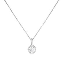 Talon Setting Halo Diamonds Pendants