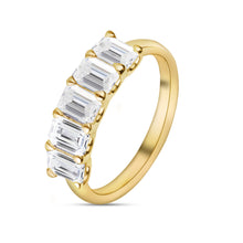 Talon Setting Five Stone Ring Diamonds Rings