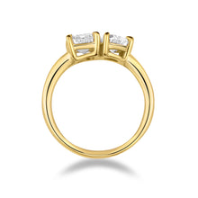 Talon Setting Two Stone Ring Diamonds Rings
