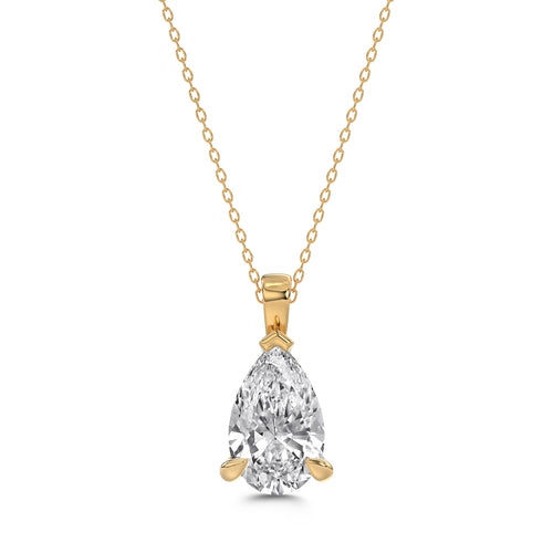 Talon Setting Single Stone Diamonds Pendants
