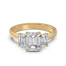 Prong Setting Three Stone Ring Diamonds Rings