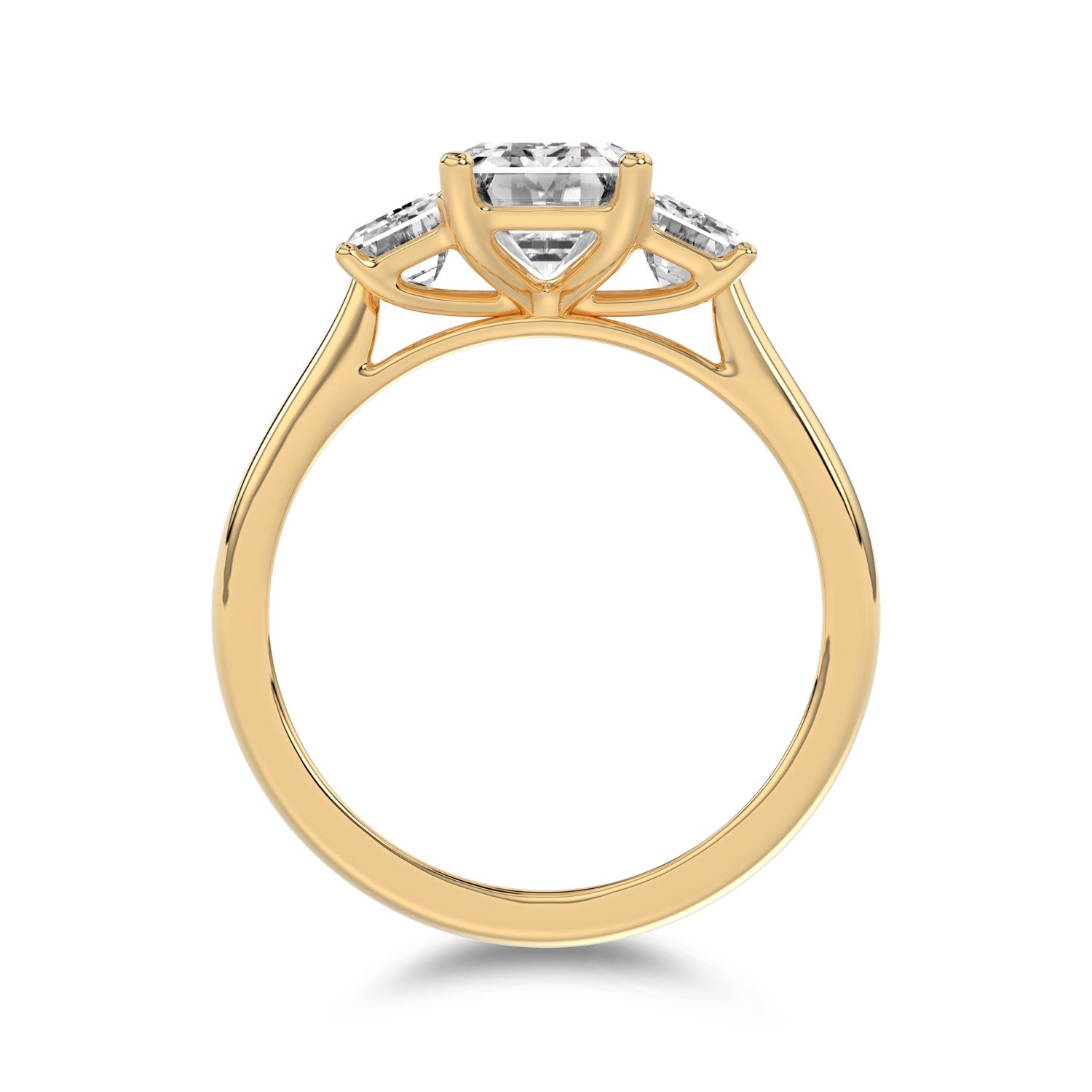 Prong Setting Three Stone Ring Diamonds Rings