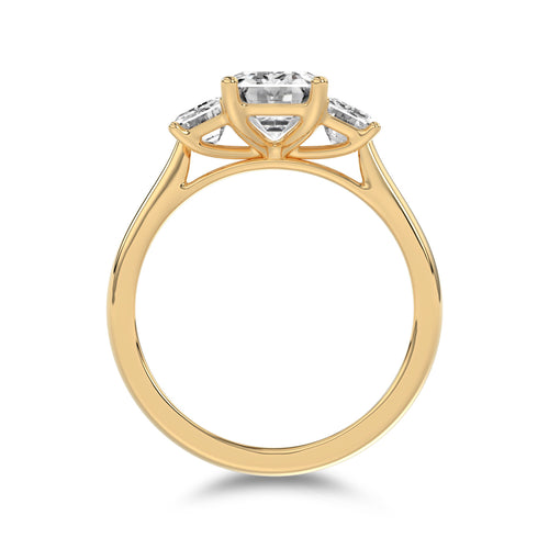 Prong Setting Three Stone Ring Diamonds Rings