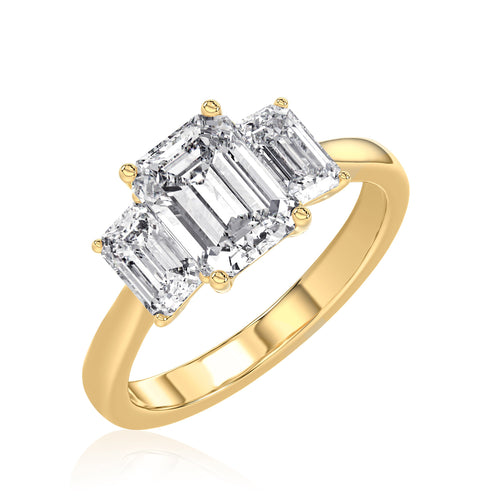 Prong Setting Three Stone Ring Diamonds Rings