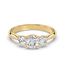 Prong Setting Three Stone Ring Diamonds Rings