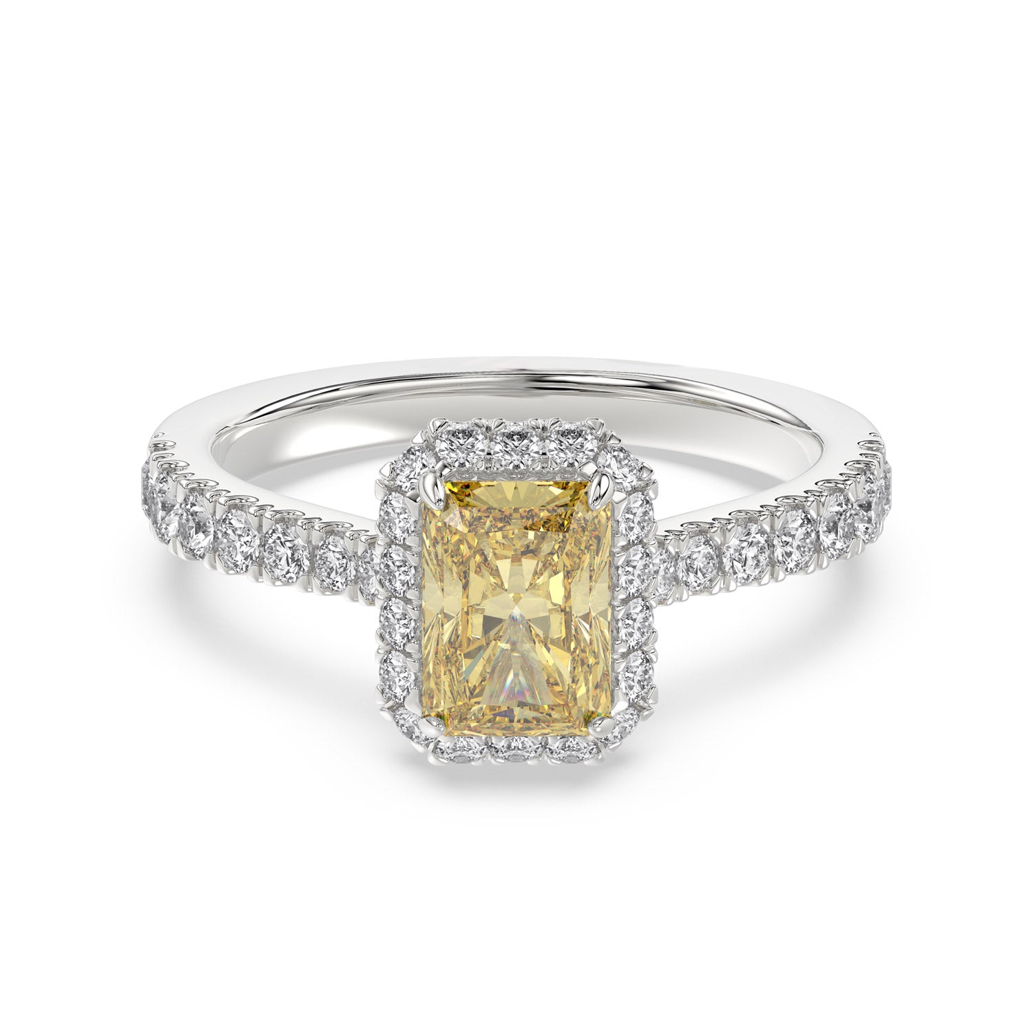 Talon Setting Halo Diamonds Rings
