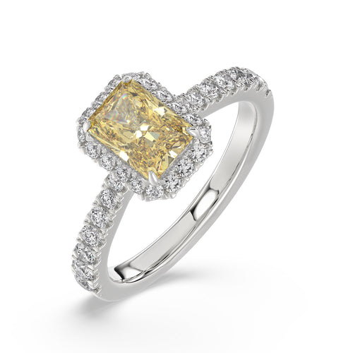 Talon Setting Halo Diamonds Rings