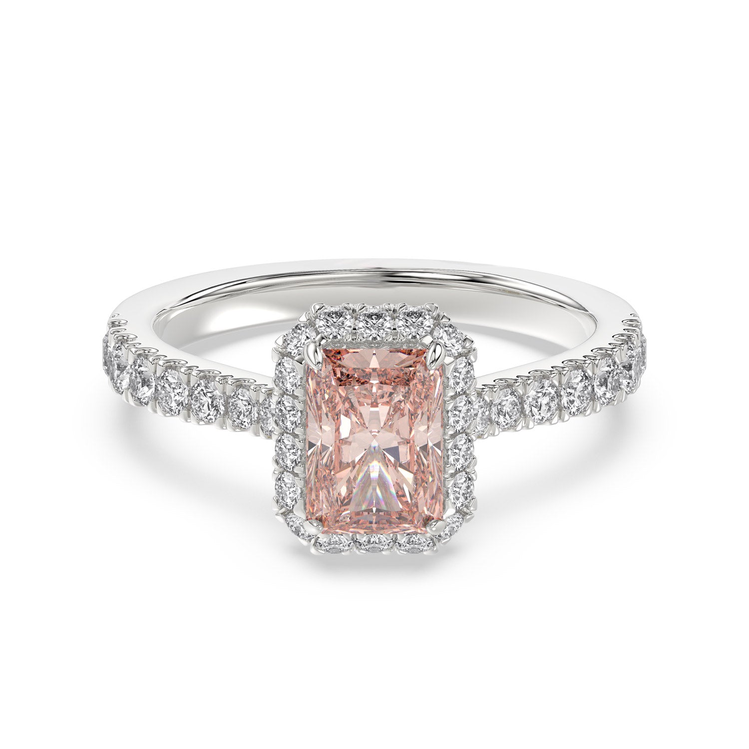 Talon Setting Halo Diamonds Rings