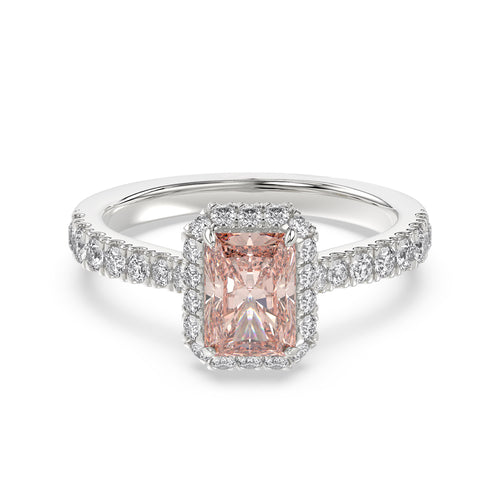 Talon Setting Halo Diamonds Rings