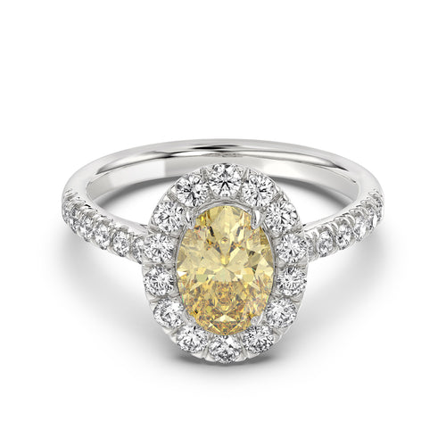 Talon Setting Halo Diamonds Rings