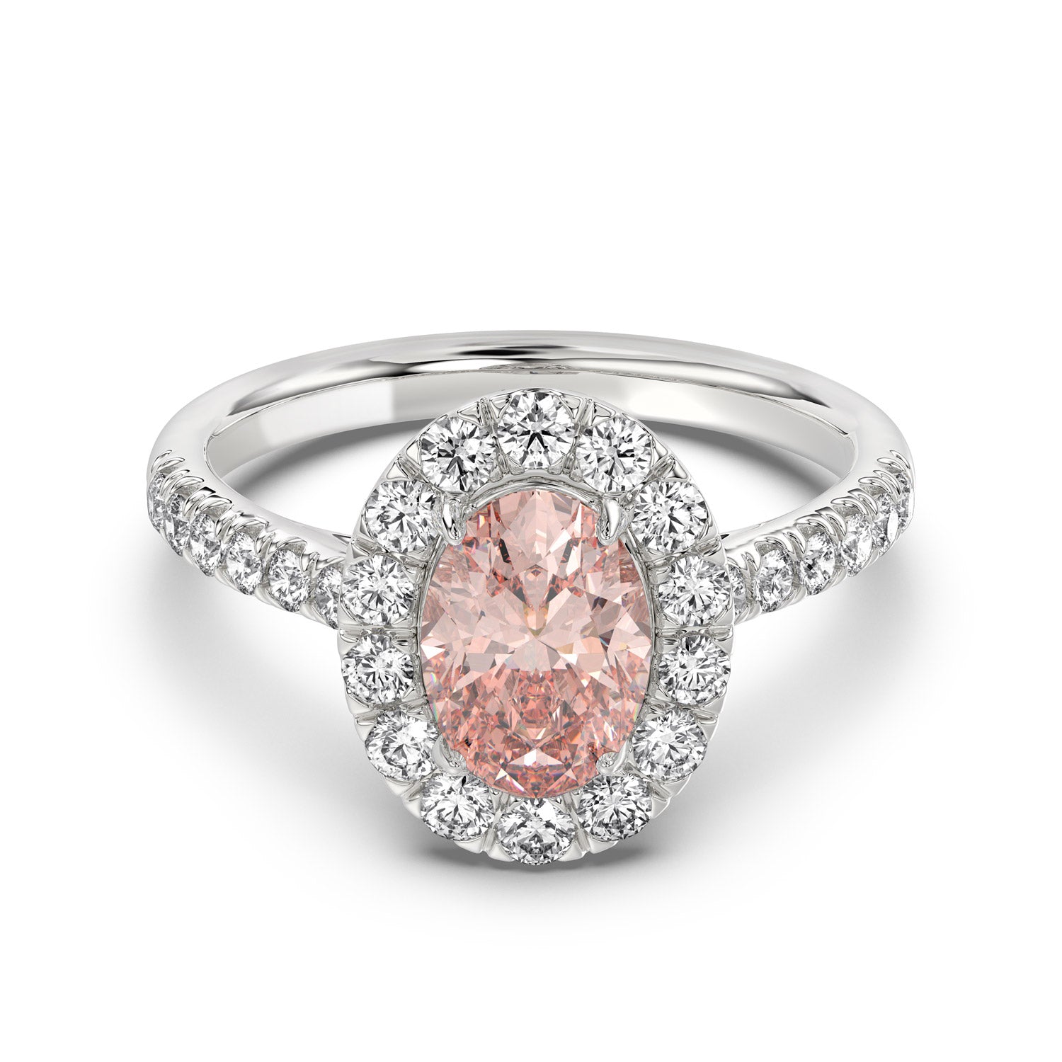 Talon Setting Halo Diamonds Rings