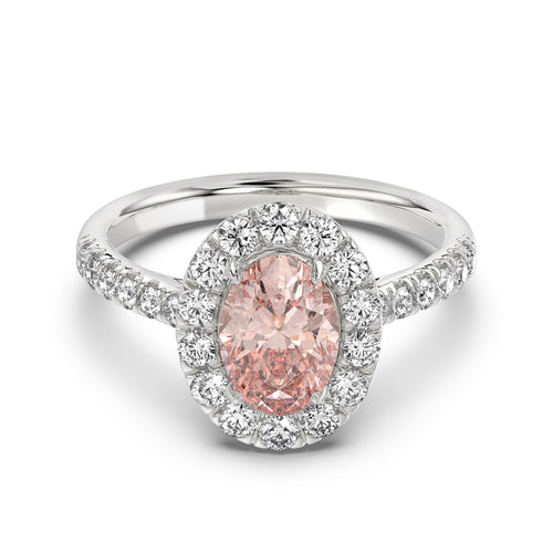 Talon Setting Halo Diamonds Rings