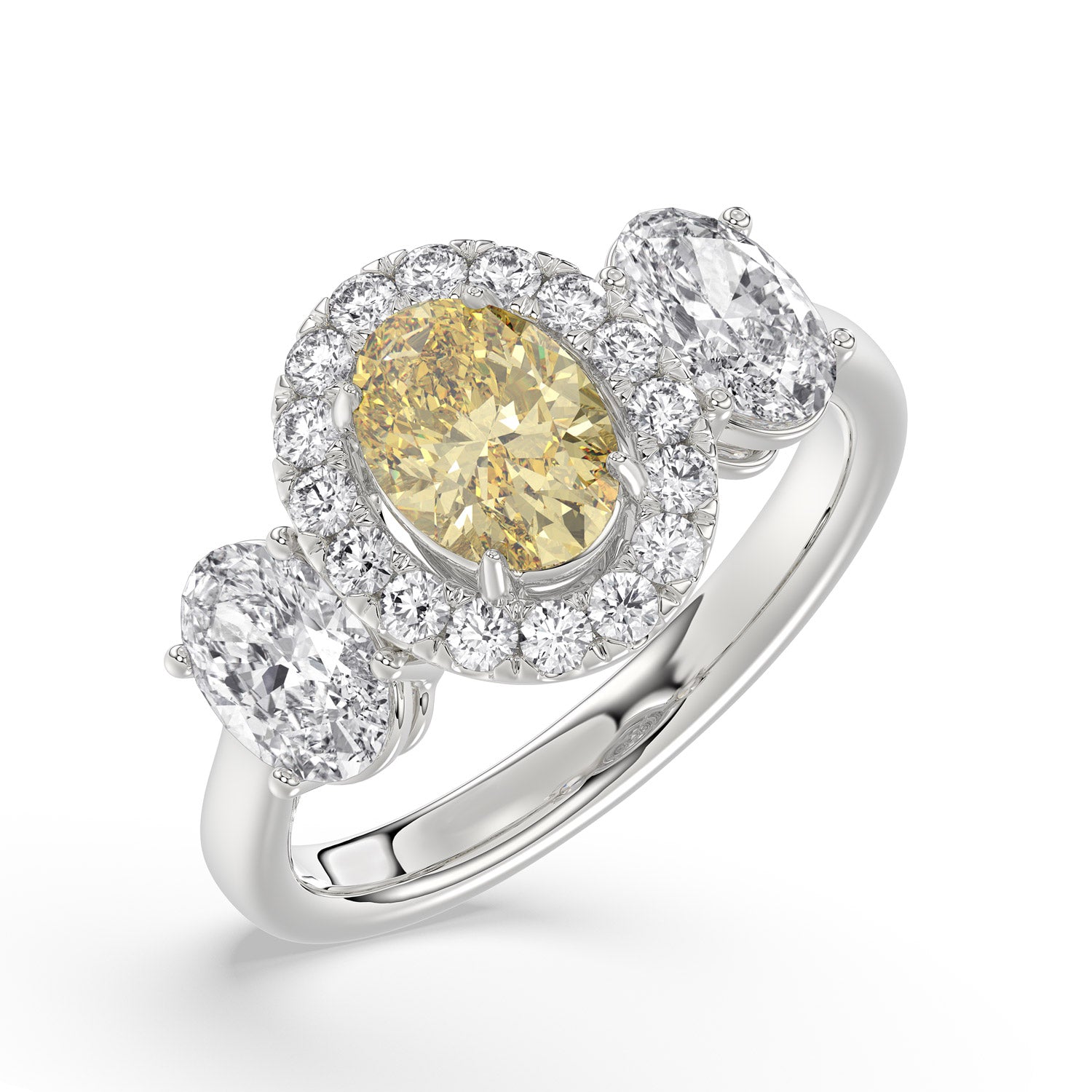 Talon Setting Halo Diamonds Rings