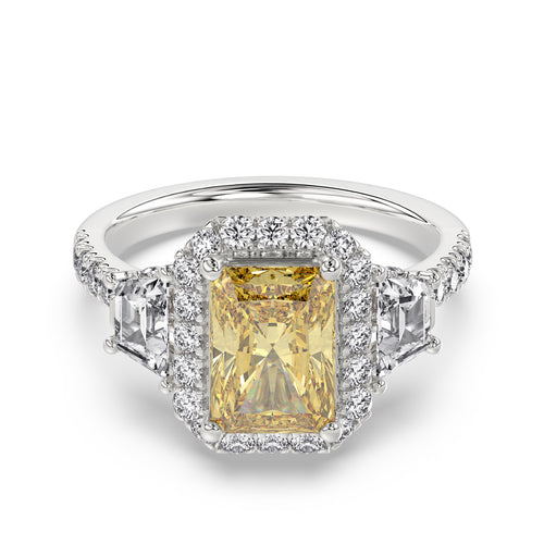 Talon Setting Halo Diamonds Rings