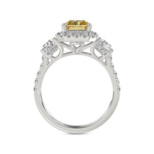 Talon Setting Halo Diamonds Rings