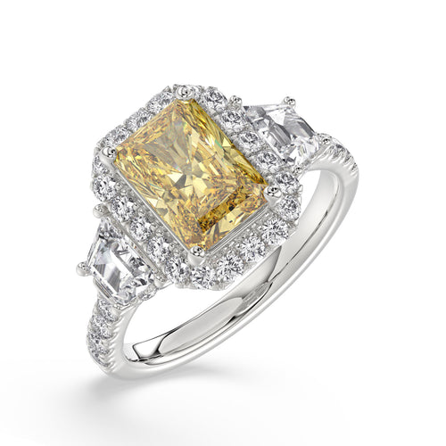 Talon Setting Halo Diamonds Rings
