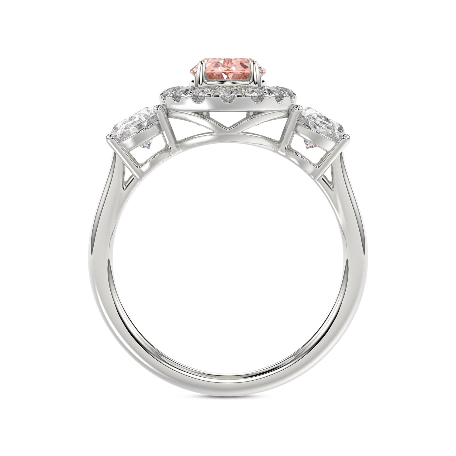 Talon Setting Halo Diamonds Rings