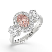 Talon Setting Halo Diamonds Rings