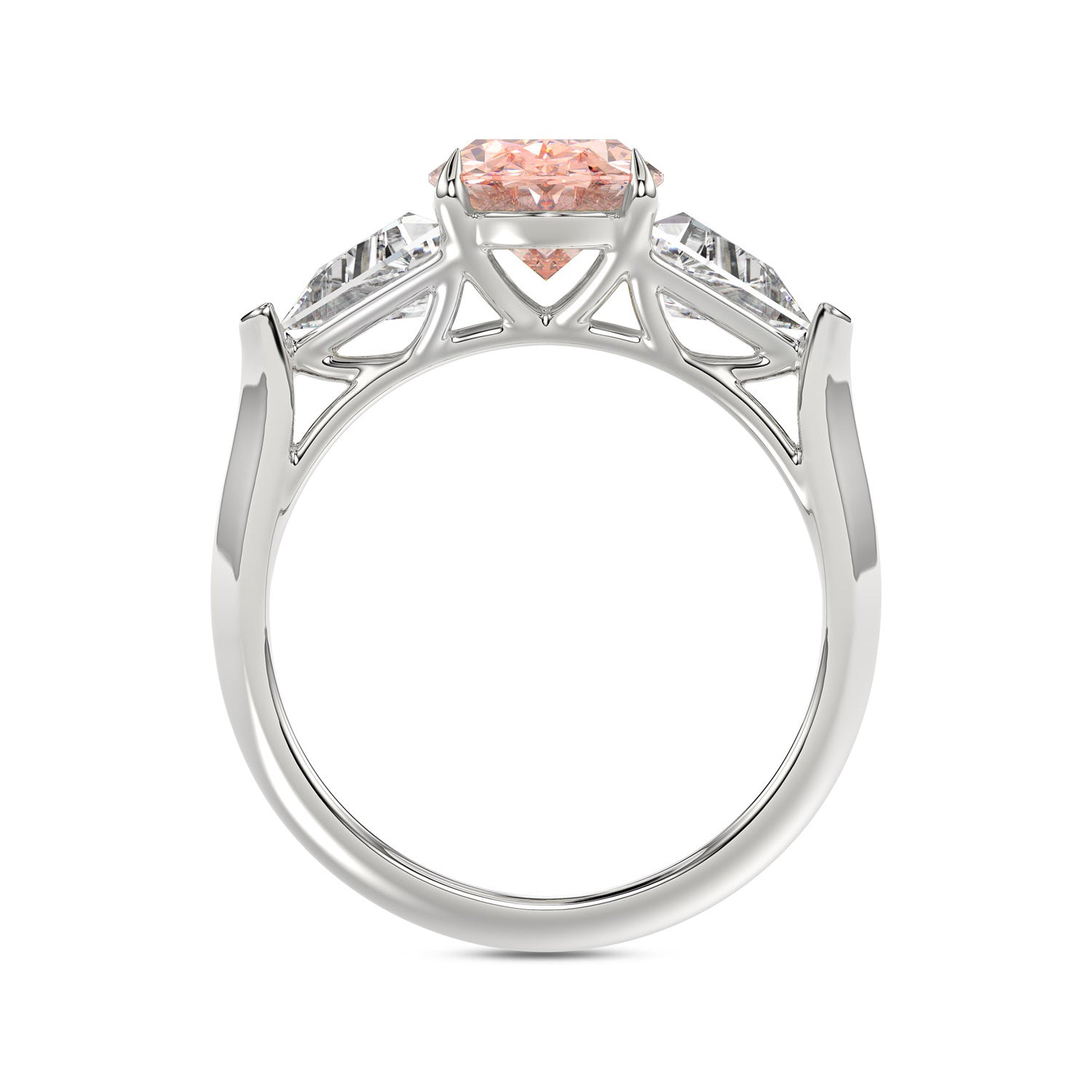 Talon Setting Three Stone Ring Diamonds Rings