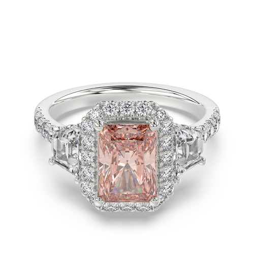 Talon Setting Halo Diamonds Rings