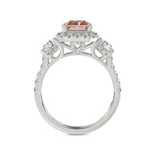 Talon Setting Halo Diamonds Rings