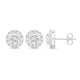 Talon Setting Halo Earring