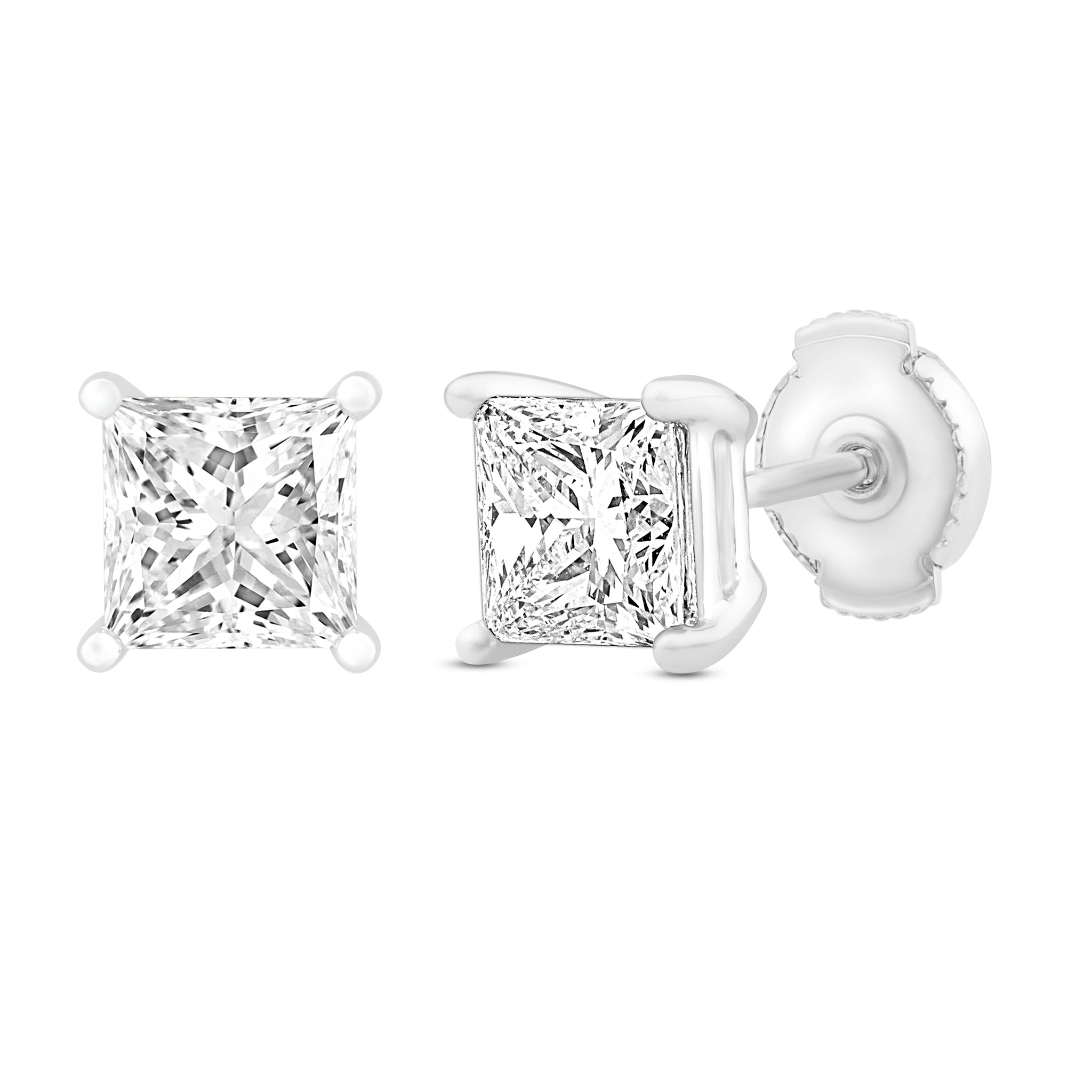 Prong Setting StudsDiamonds Earrings