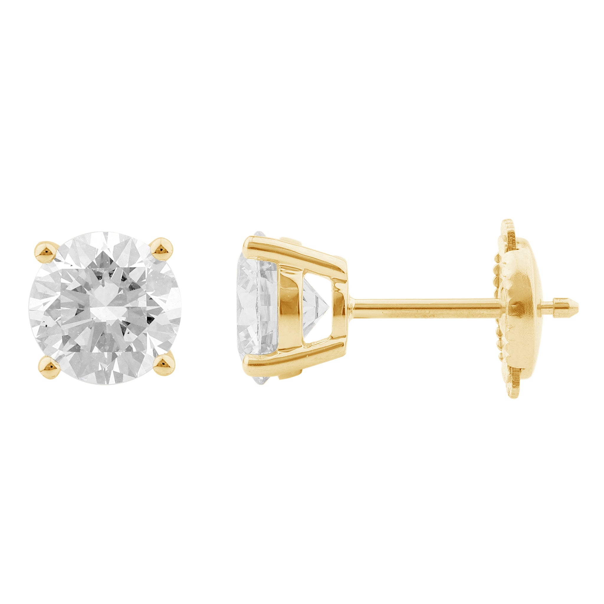 Prong Setting StudsDiamonds Earrings