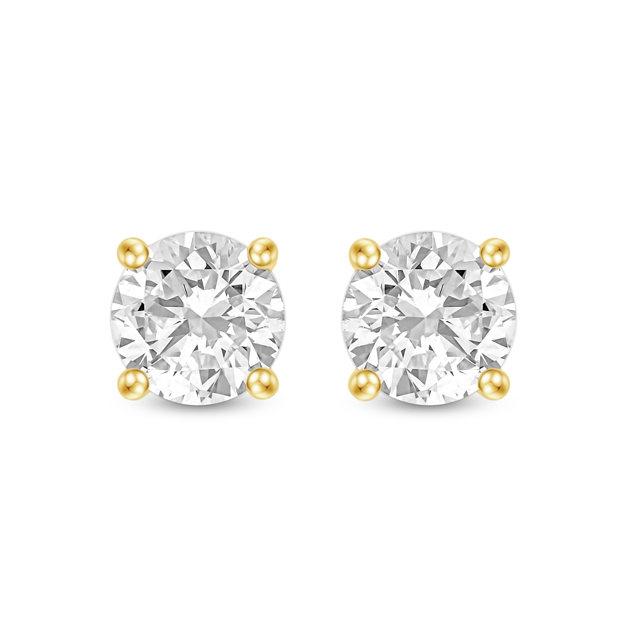 Prong Setting StudsDiamonds Earrings