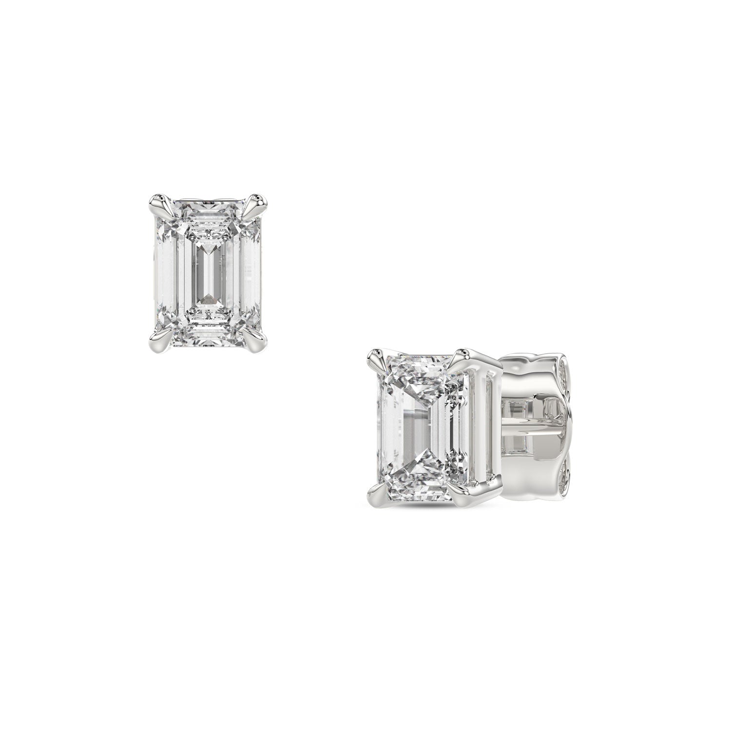 Bezel Setting StudsDiamonds Earrings