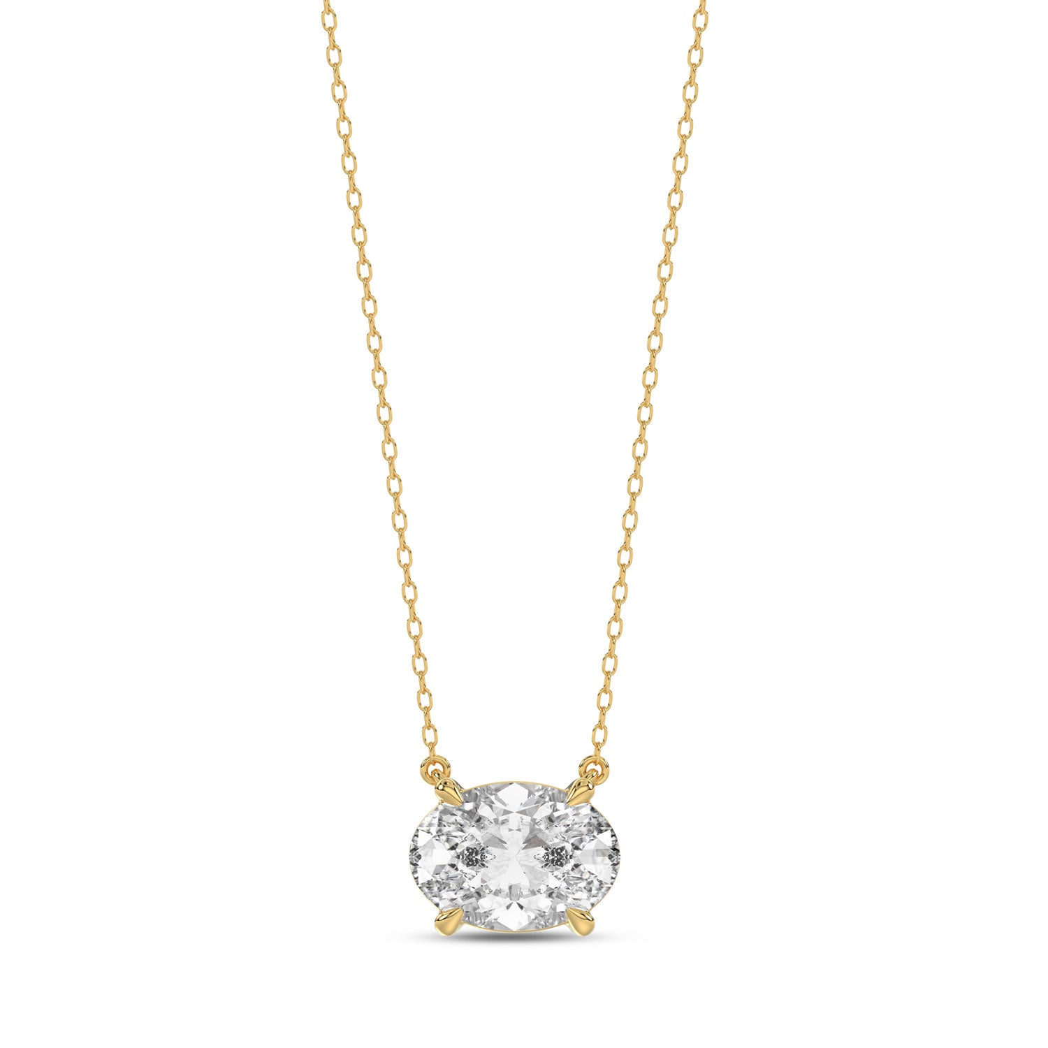 Talon Setting Single Stone Diamonds Pendants