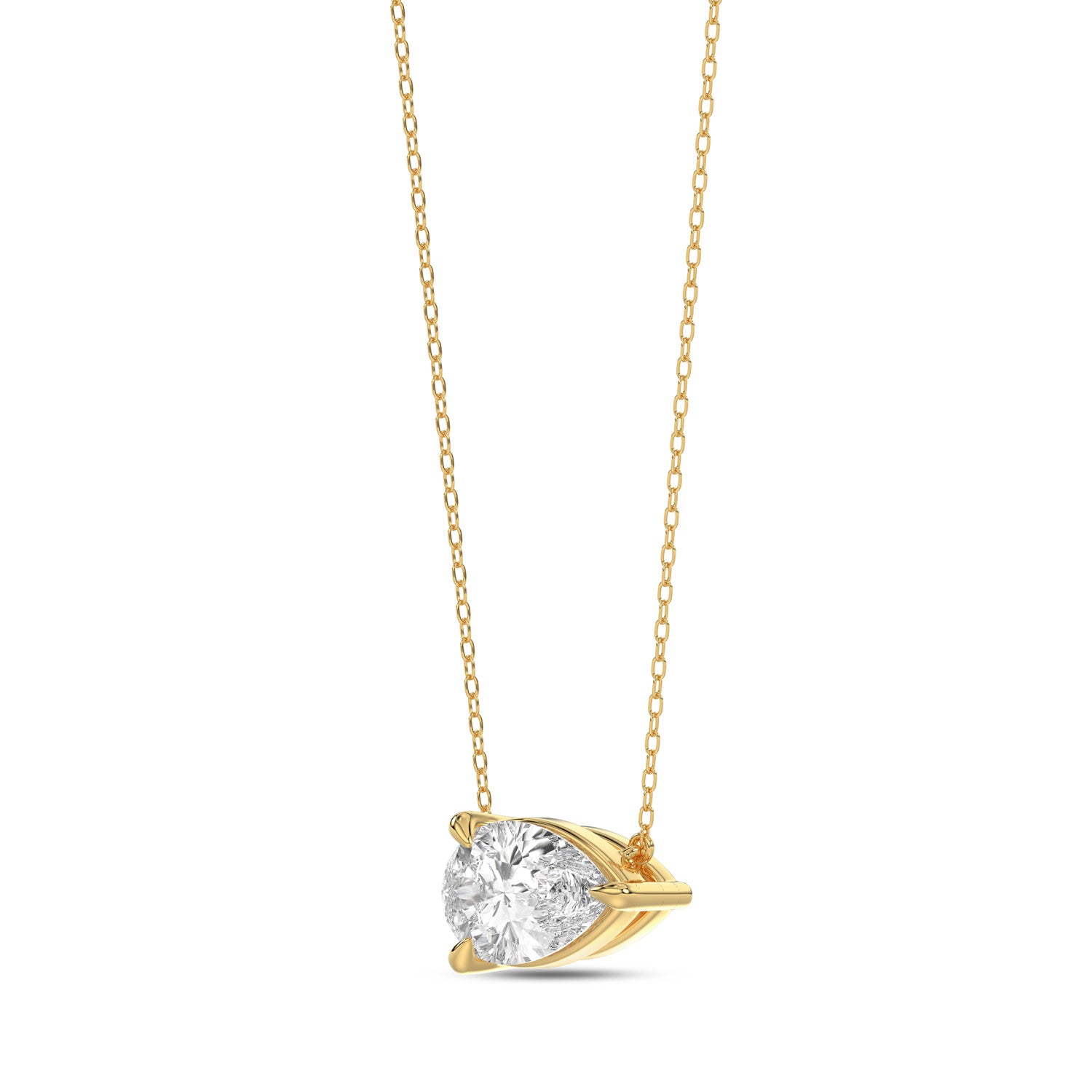Talon Setting Single Stone Diamonds Pendants