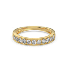 Channel Setting Half Eternity   Diamonds Rings