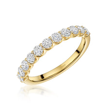 Prong Setting Half Eternity Diamond Ring